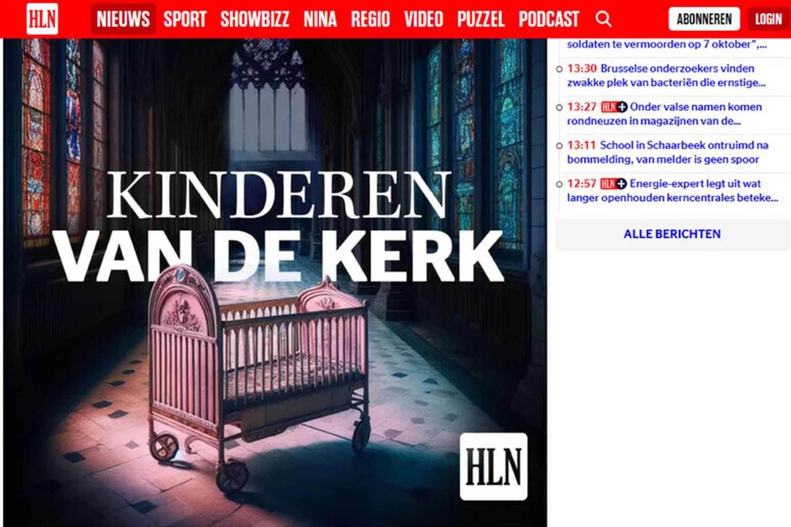 El reportaje sobre la venta de niños en la Iglesia de Bélgica