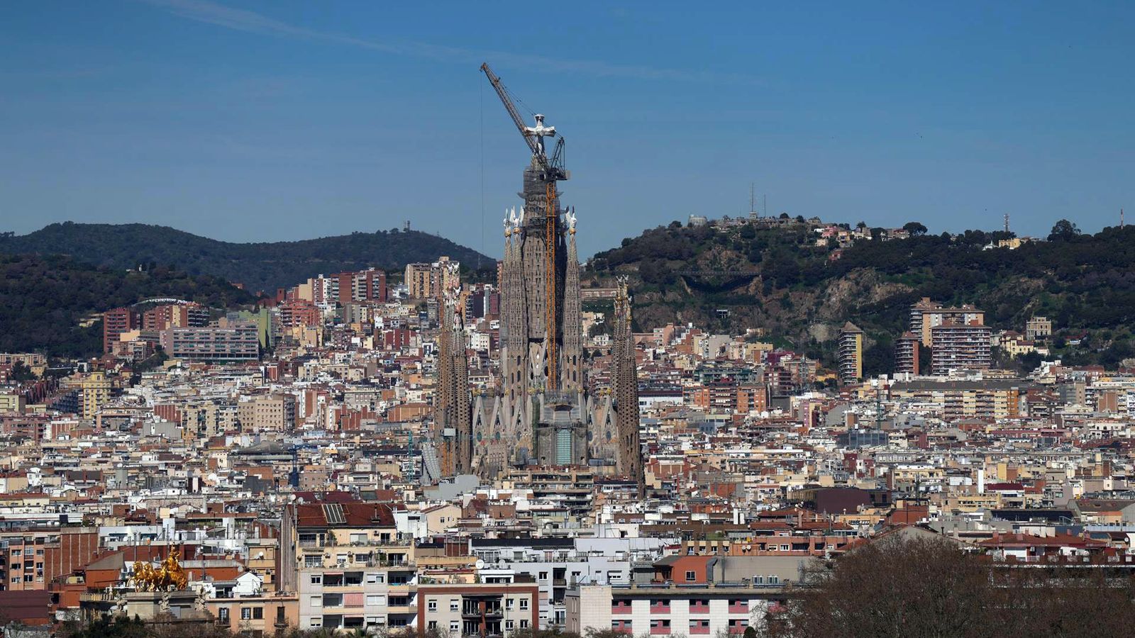 Vista de la Basílica de la Sagrada Familia