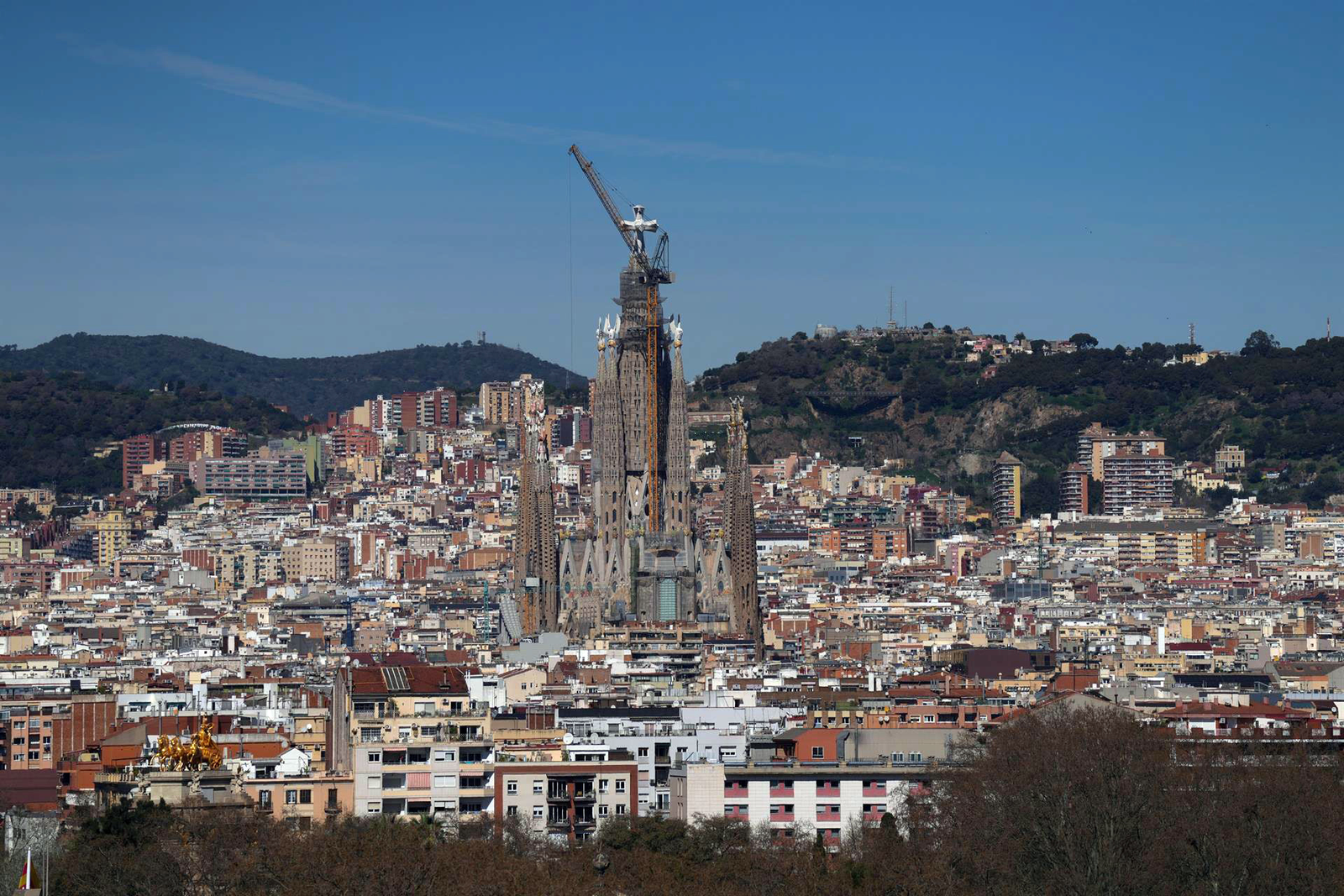 Vista de la Basílica de la Sagrada Familia