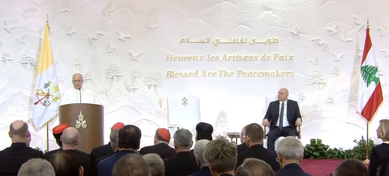 Primer discurso del Papa en Beirut