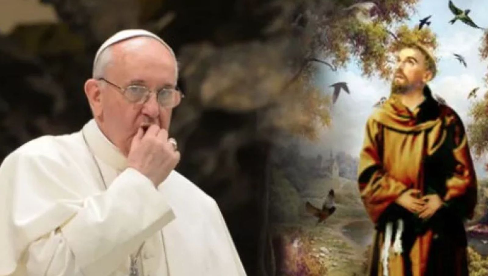 Papa Francisco y Francisco de Asís