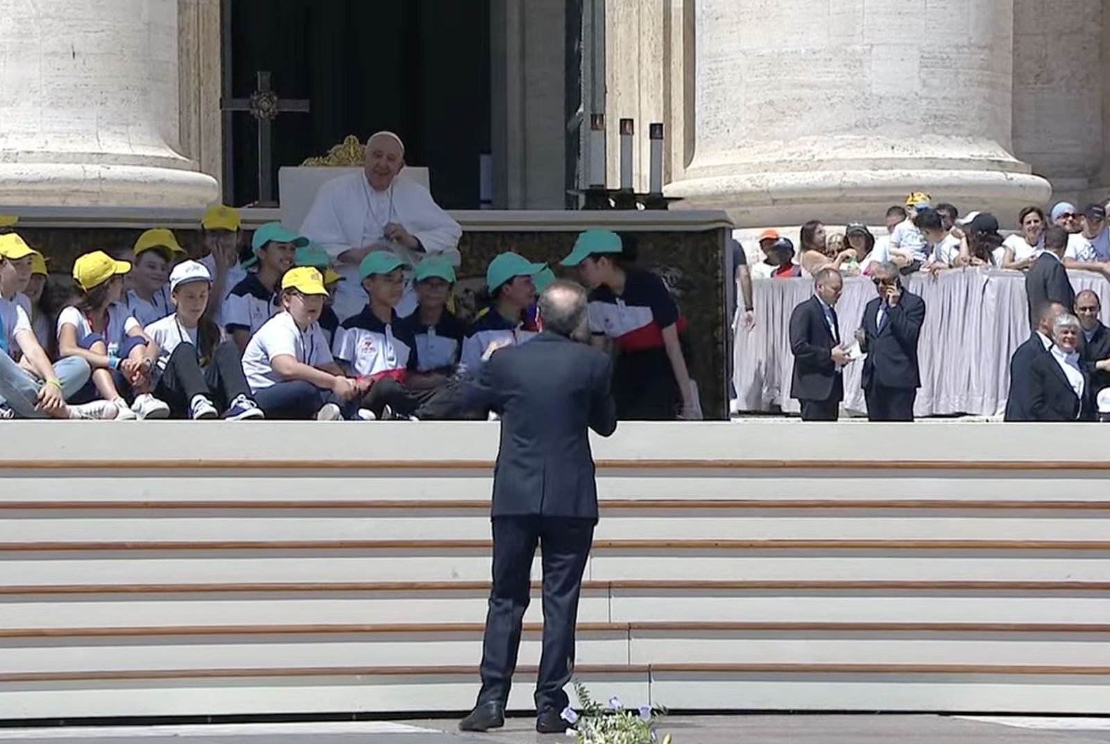 Roberto Begnini, ante el Papa