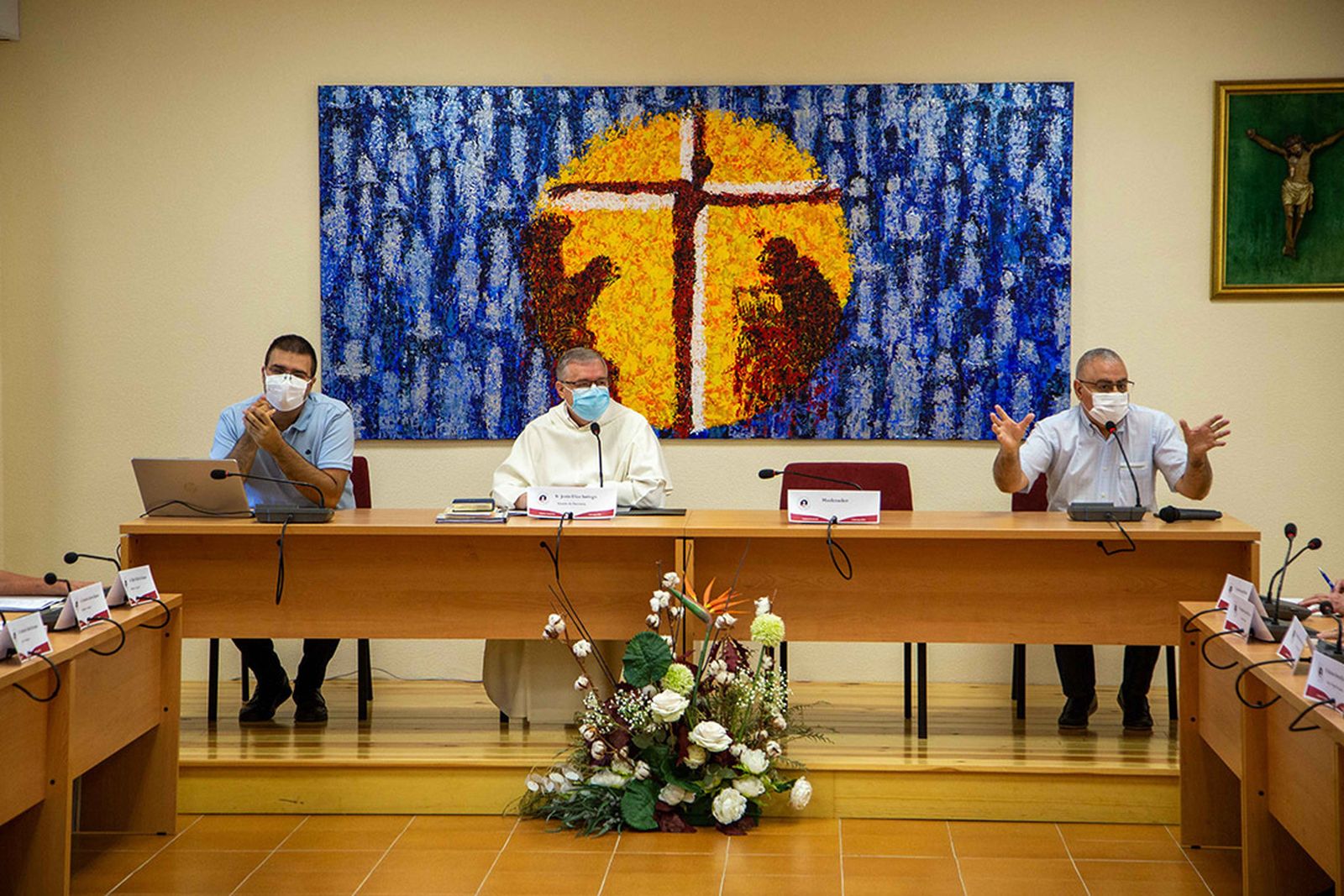 Fr. Dailos Melo, Fr. Jesús Díaz y Fr. Juan Carlos Cordero
