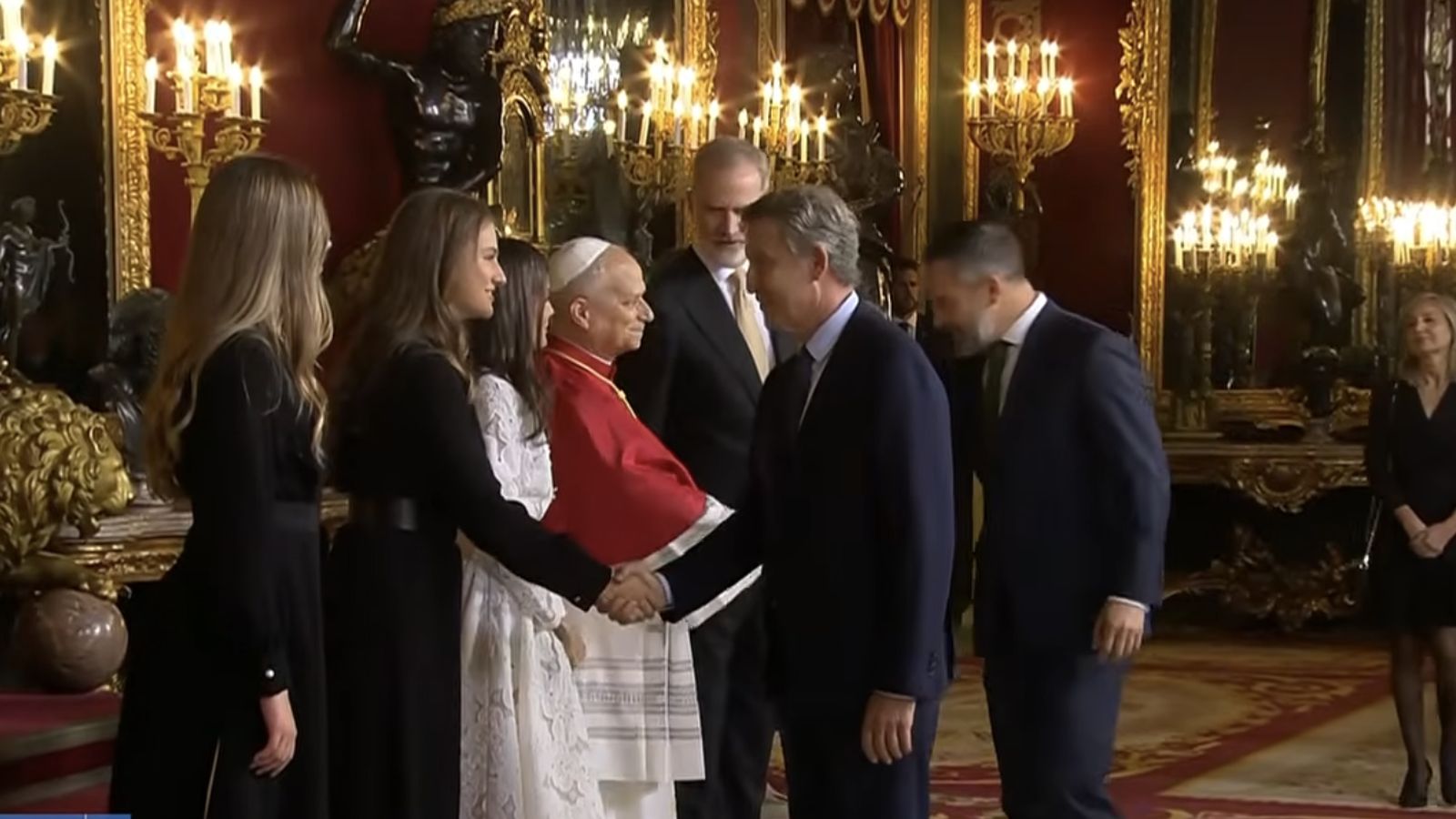Feijóo y Abascal, con el Papa