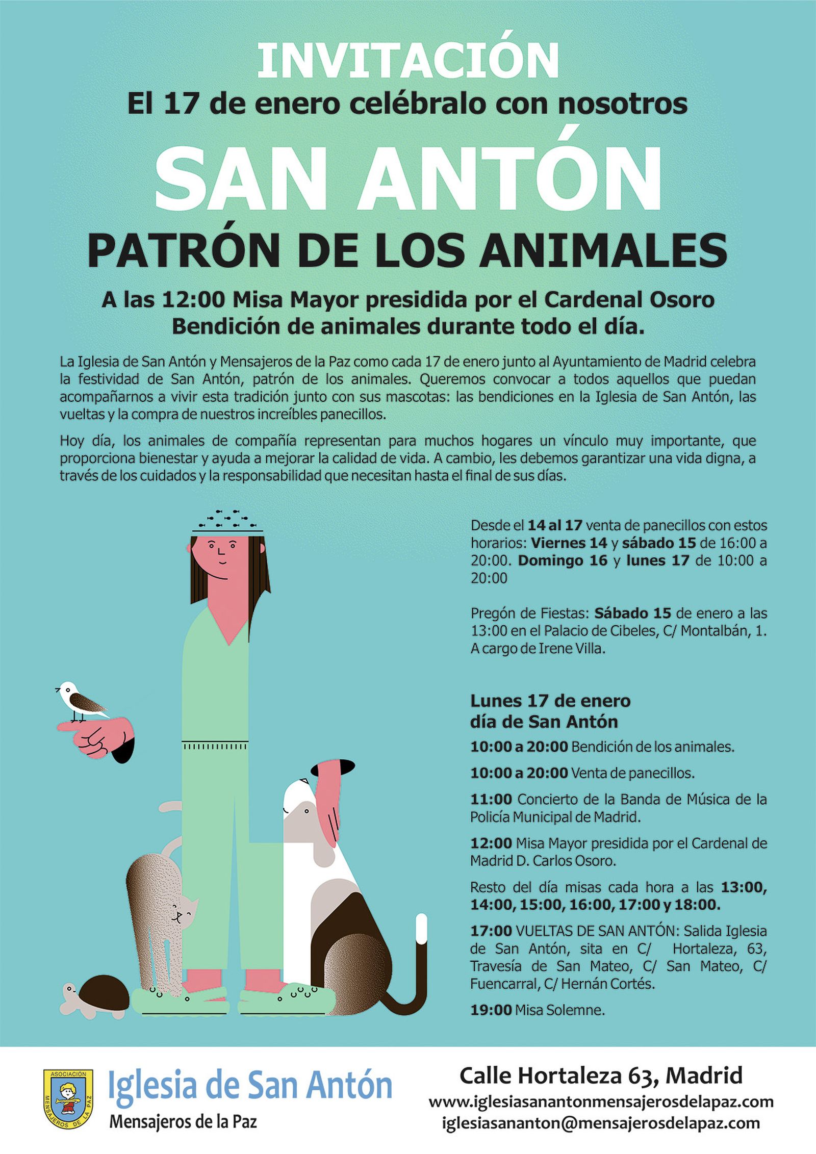 Programa de actos en San Antón