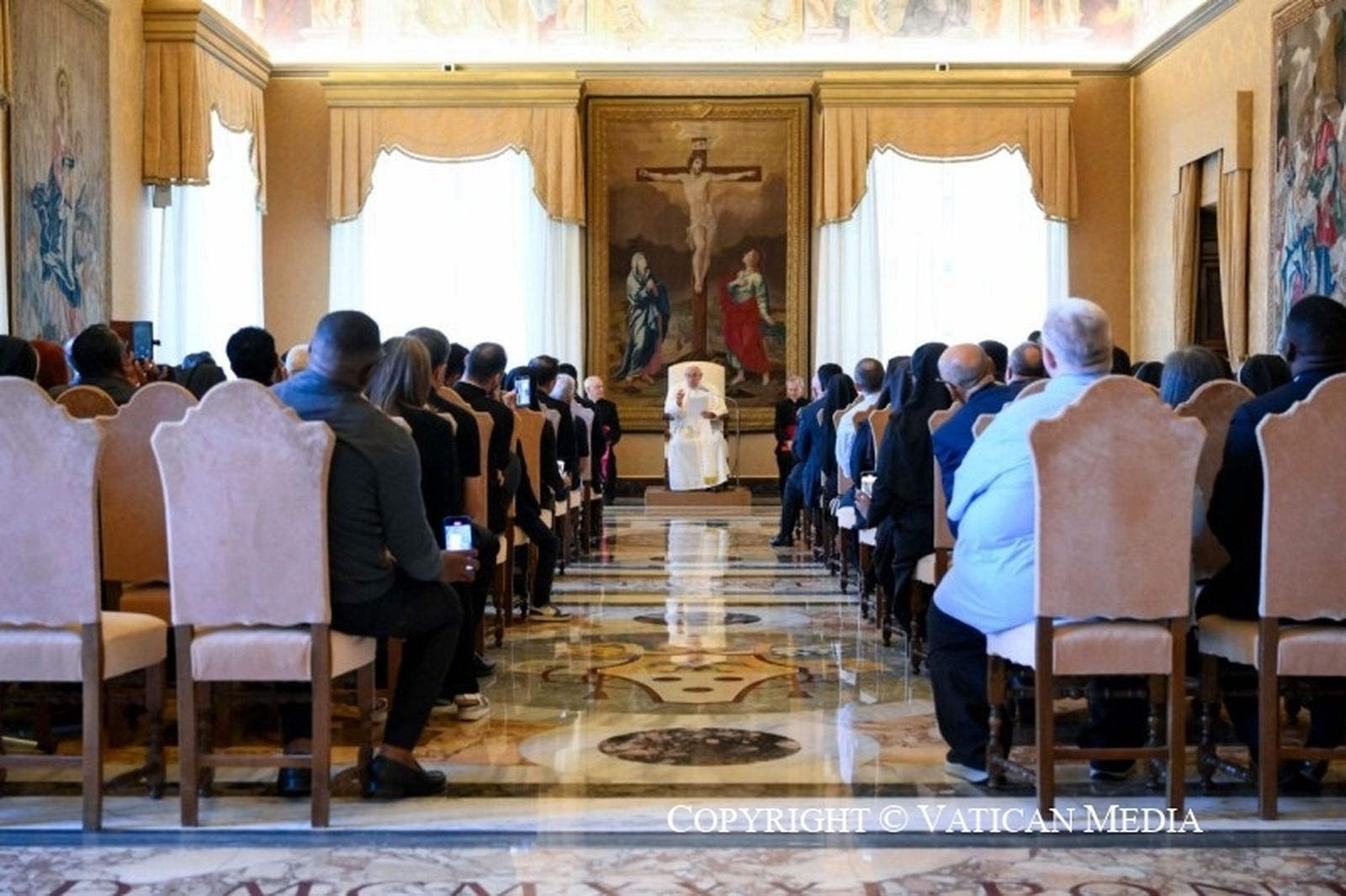 El Papa, con la familia rogacionista