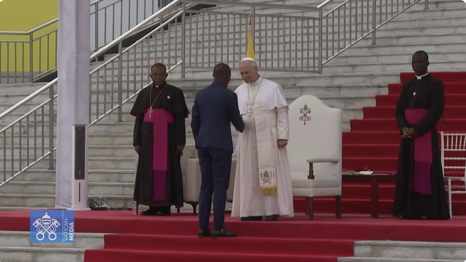Anibal, el estudiante que habló ante el Papa en la Universidad Nacional de Guinea Ecutaorial
