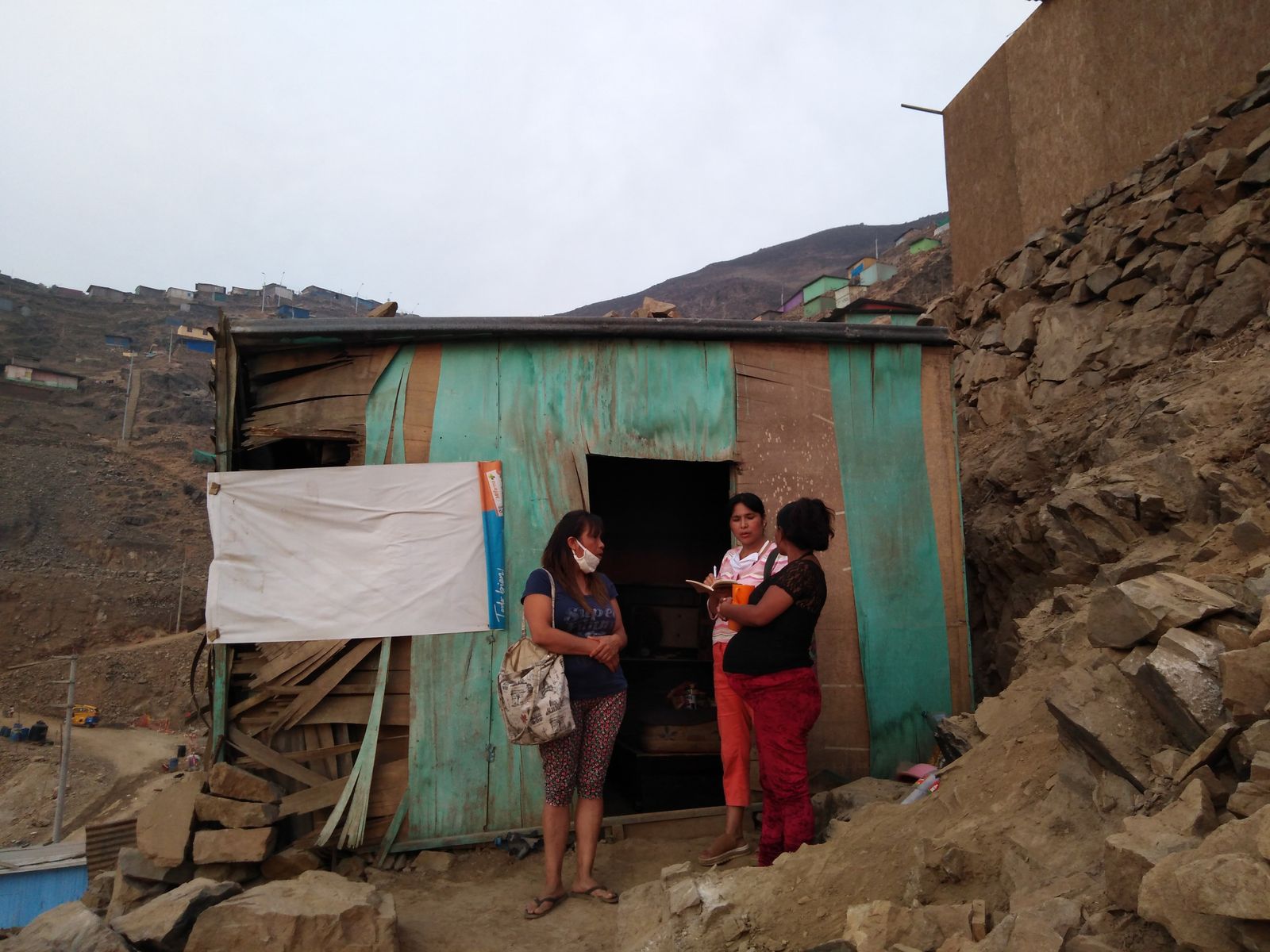 Bandera blanca, indicativa de olla común