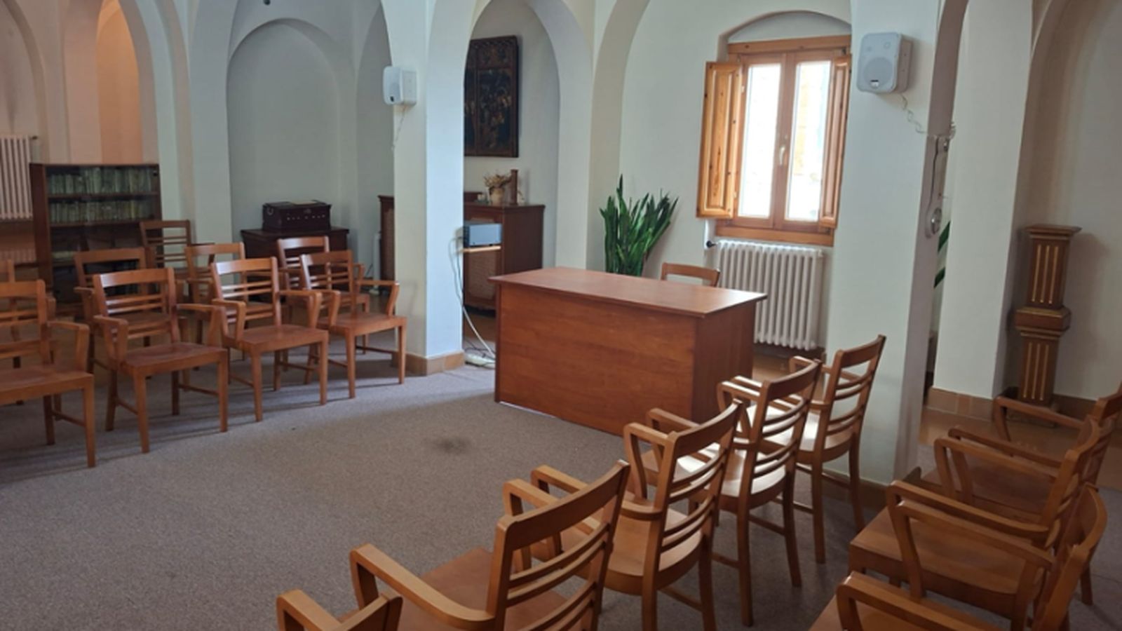 Una de las estancias que forman parte de la vida comunitaria de las monjas.
