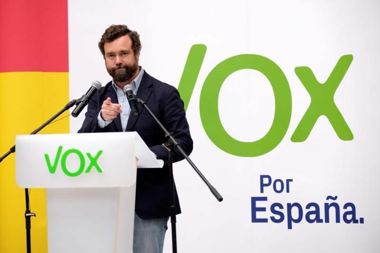 Iván Espinosa,  portavoz de Vox en el Congreso