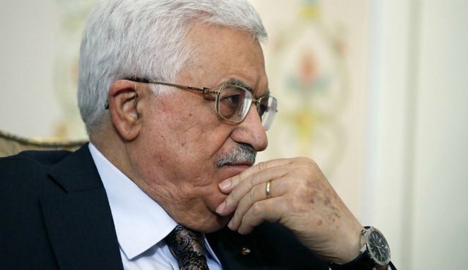 El presidente palestino Mahmud Abás