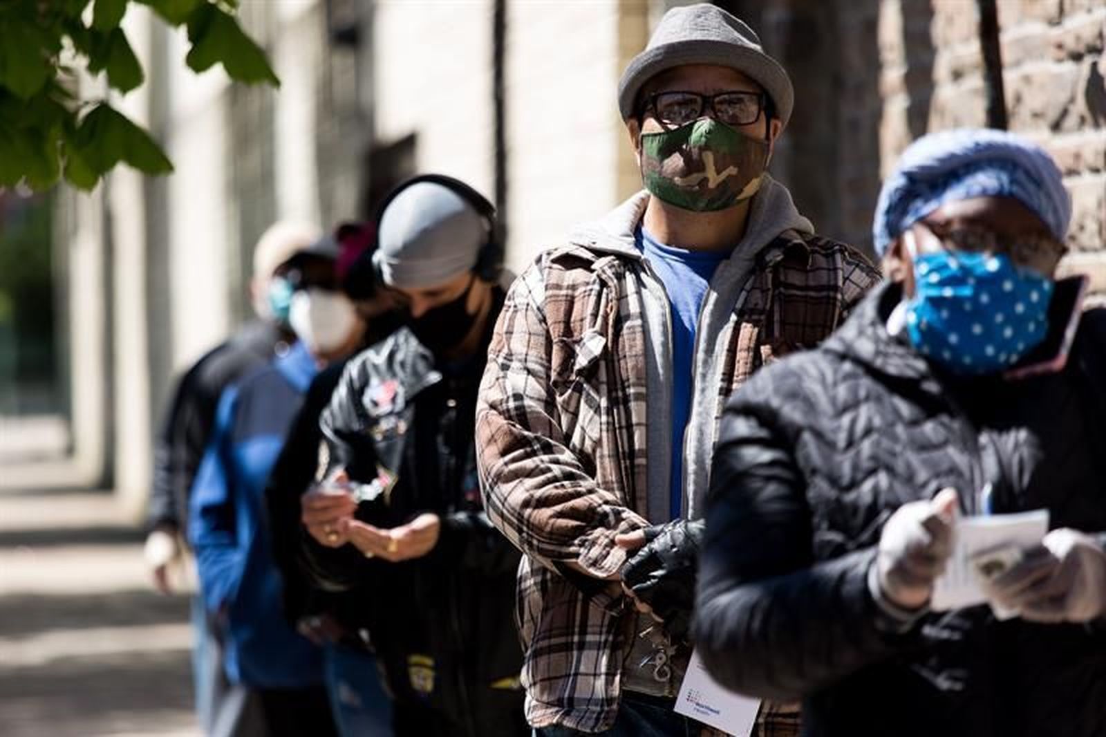 Cola para hacer el test en la Iglesia Juan 3:16 (El Bronx)