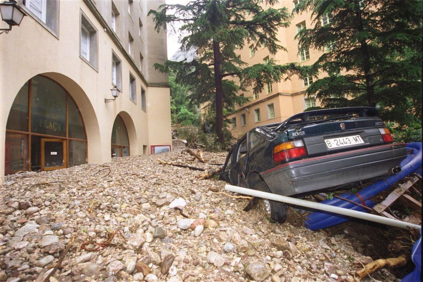 Los aguaceros en Montserrat. Año 2000.