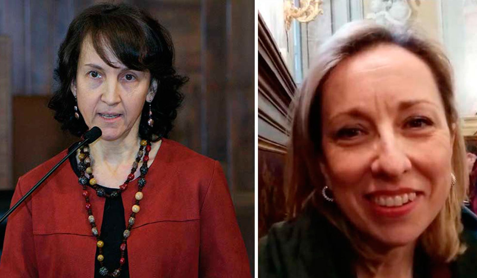 Raffaella Giuliani y Antonella Sciarrone Alibrandi