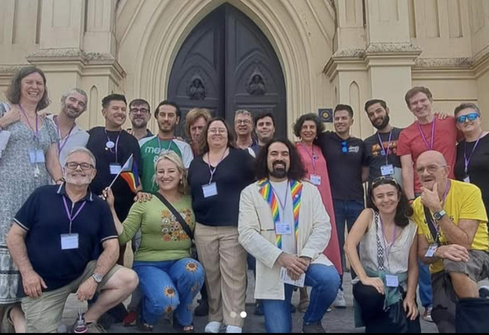 Participantes en el XV Encuentro de Creyentes LGBTIQ+ en Chipiona
