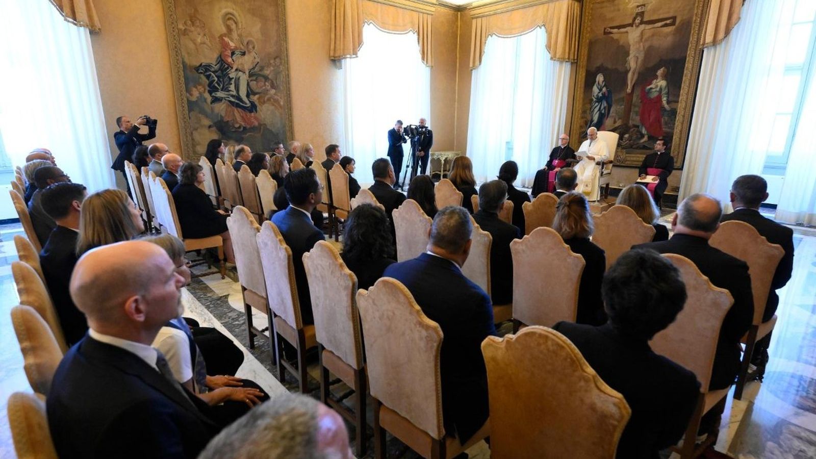 Audiencia a los rectores de las universidades jesuitas