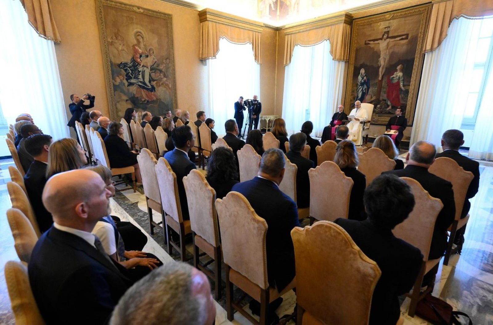 Audiencia a los rectores de las universidades jesuitas