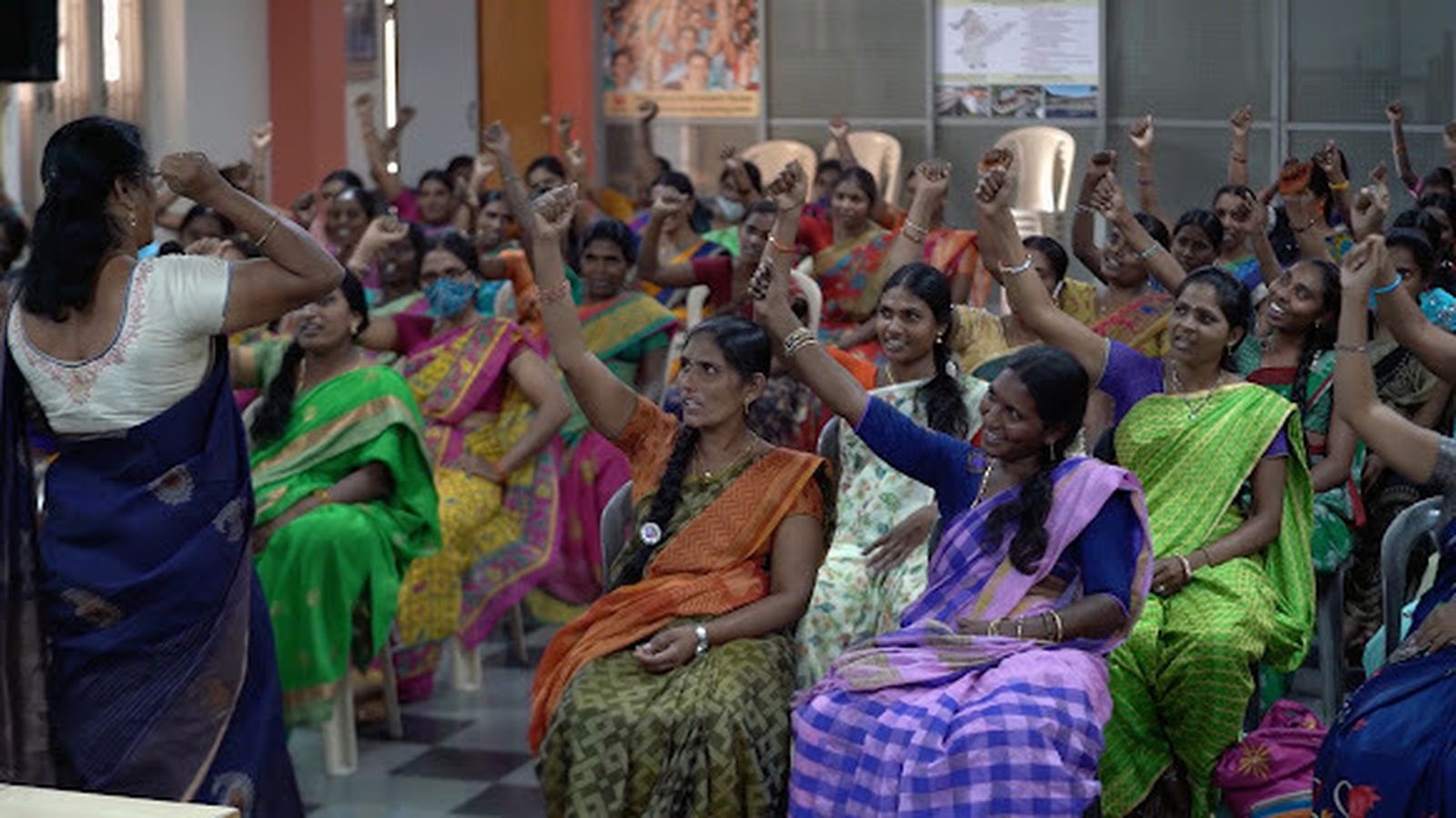 Proyectos mujeres viudas. Reunión Bala Vikasa