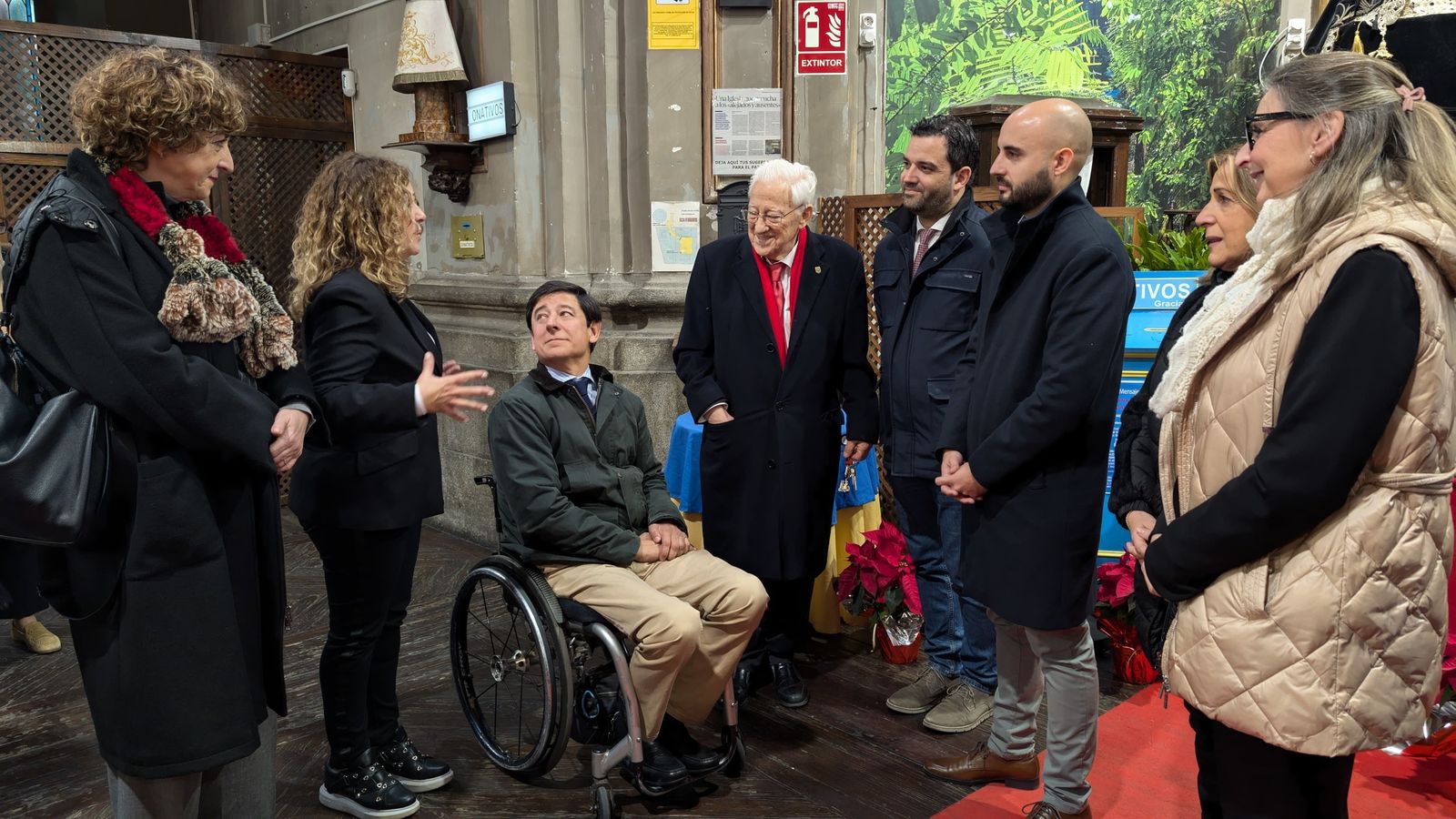 Inauguración del Belén solidario de San Antón
