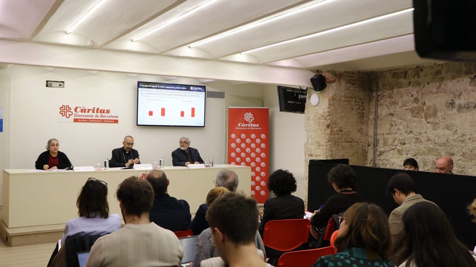 Rueda de prensa celebrada en Barcelona