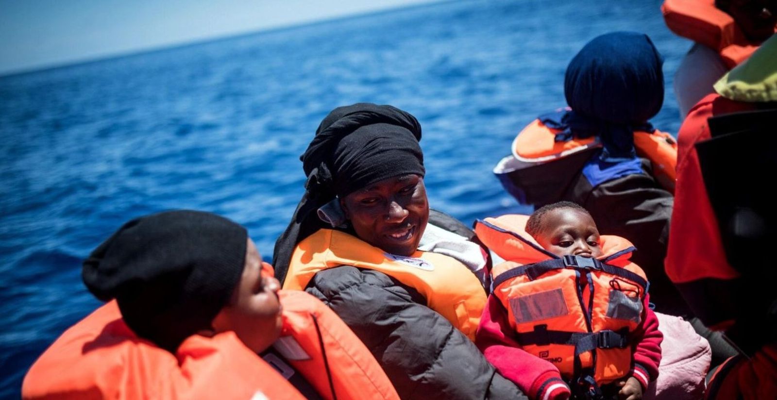 Emigrantes en patera