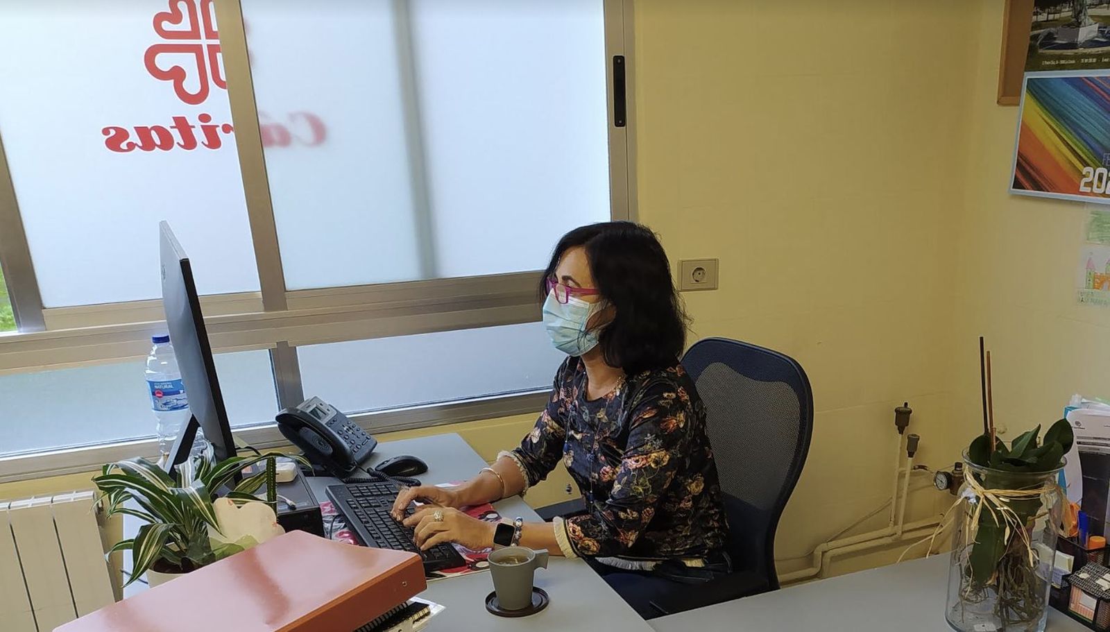 La empleada de Cáritas despedida