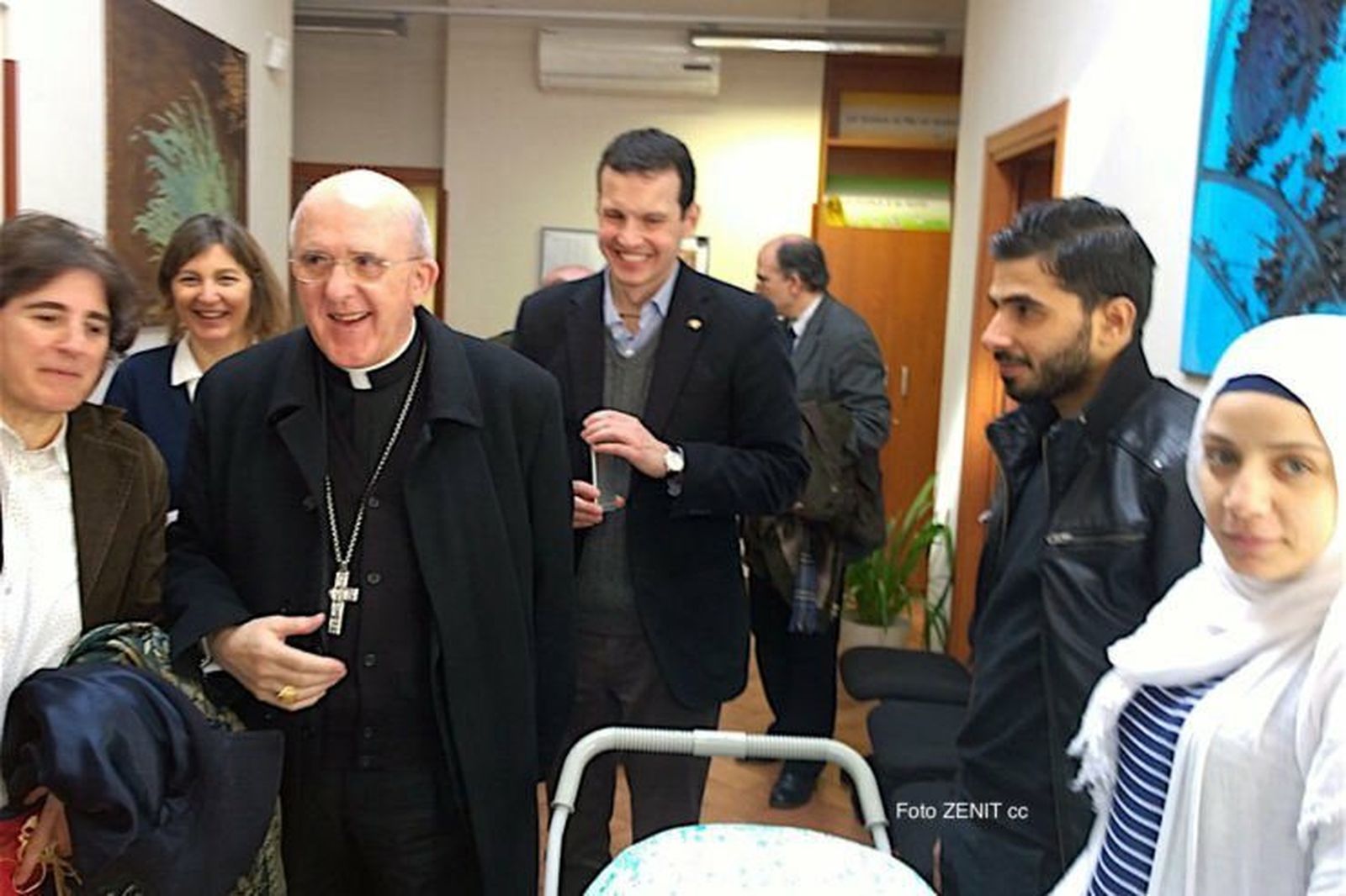 El cardenal Osoro, con Tíscar Espigares