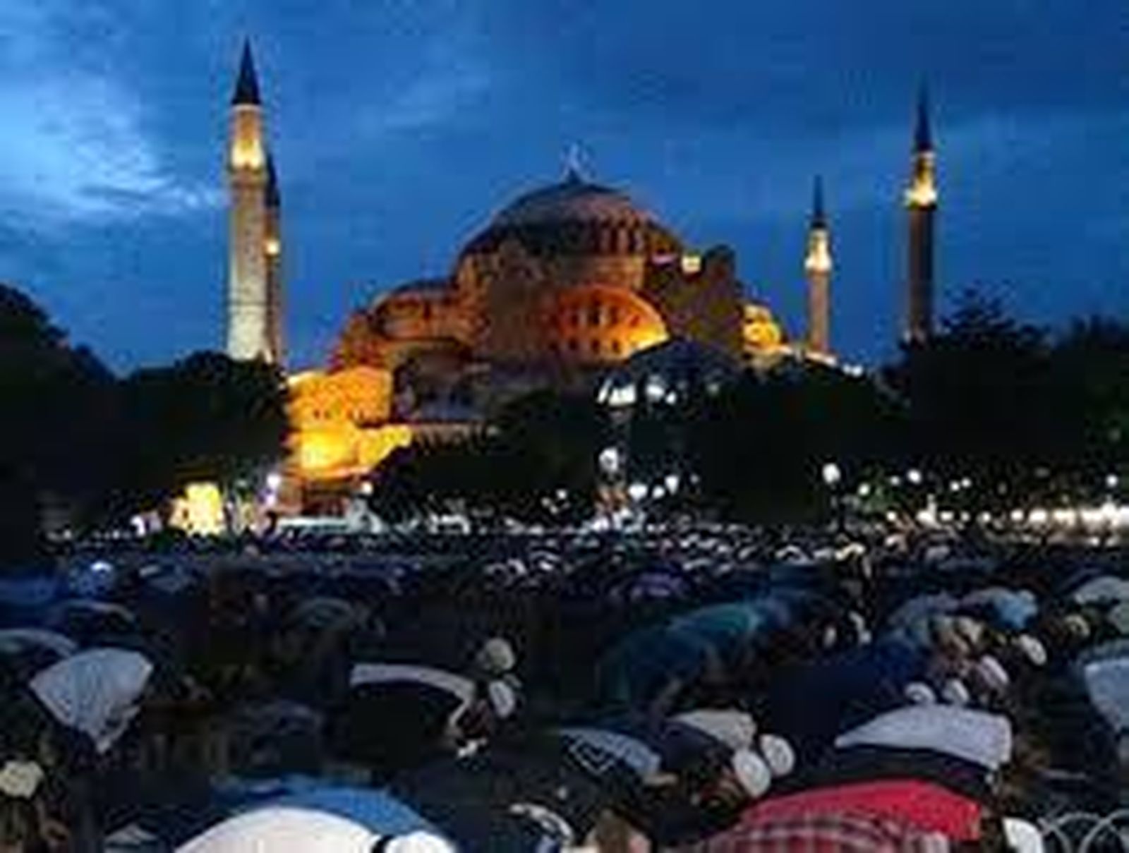 Rezo islámico en Santa Sofía