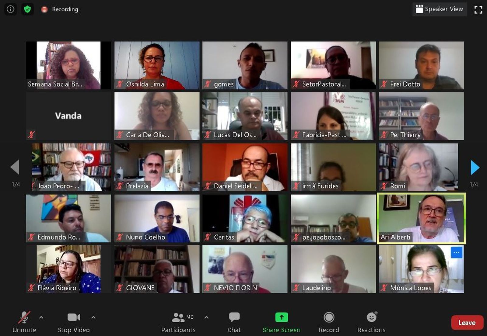 Reunión de la 6ª Semana Social Brasileña