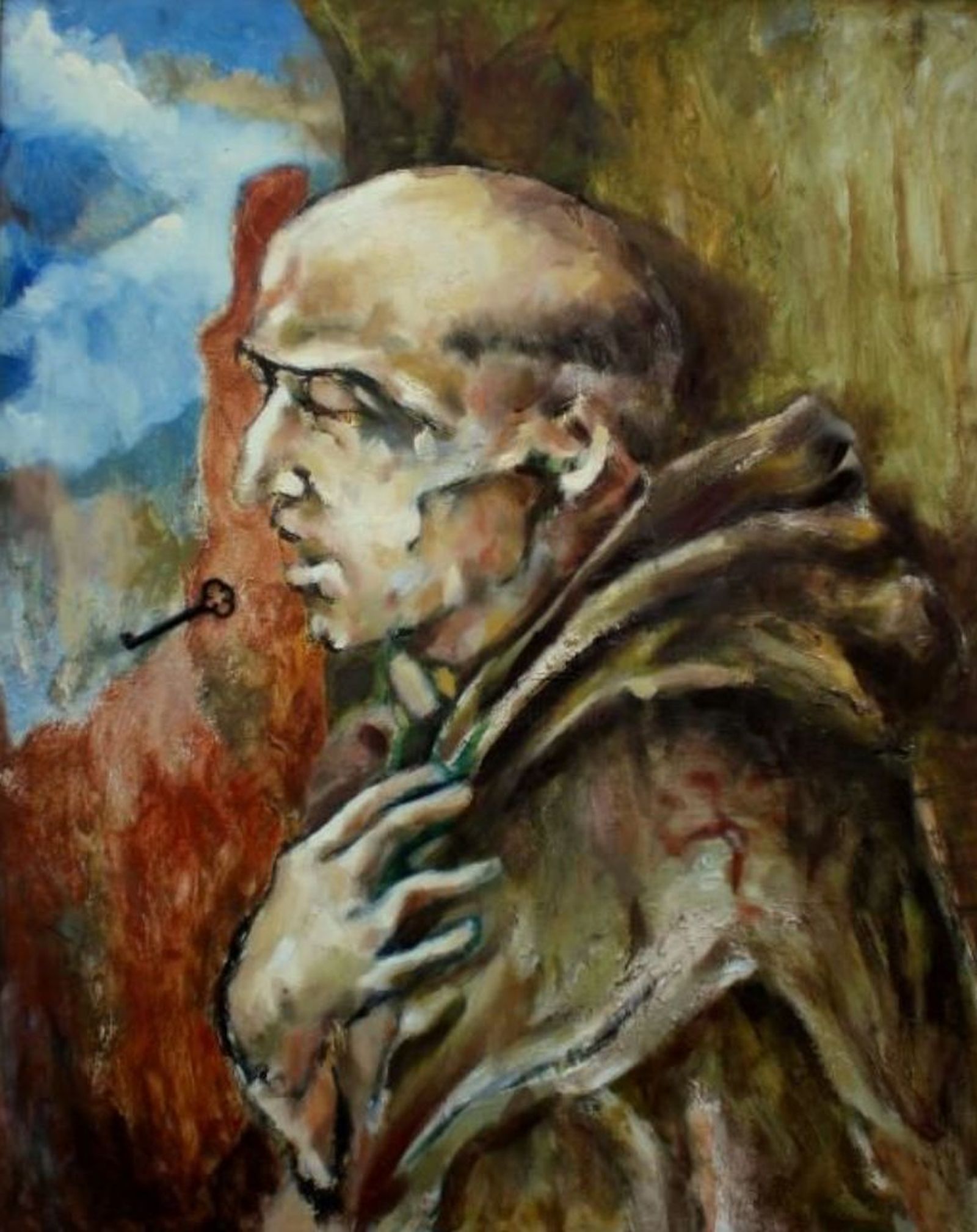 Fray Luis de Leon en éxtasis (2009). Pintura por Alexander Leal Cid