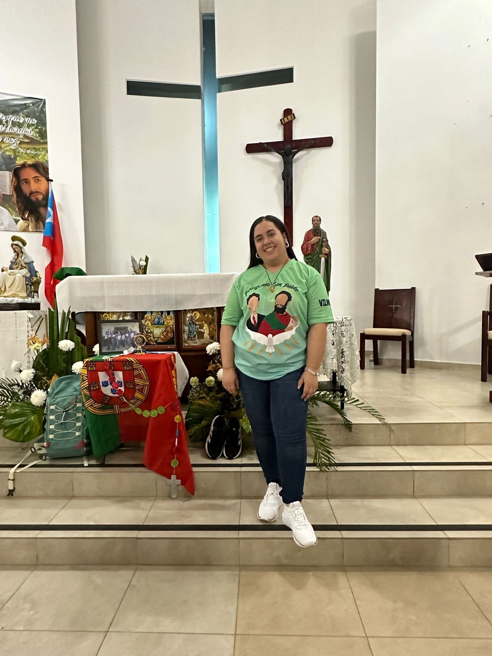 Jóven caribeña en la JMJ