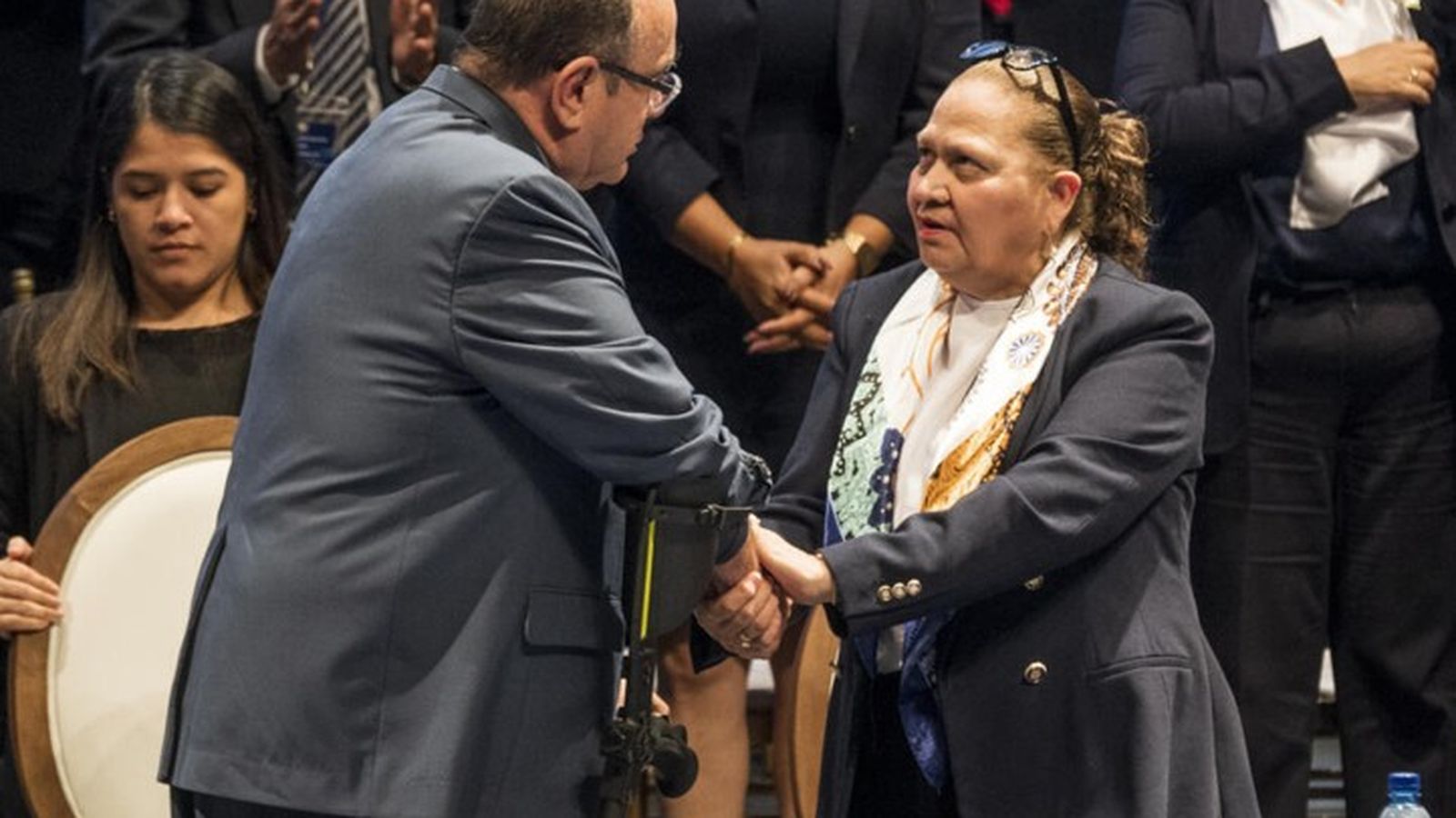 Alejandro Giammattei y Consuelo Porras