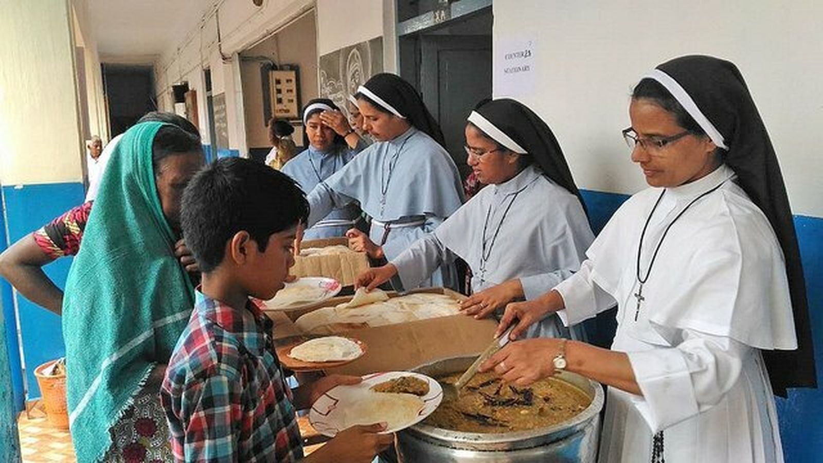 Centro de la Congregación de Franciscanas Clarisas en Changanasserry, el 21 de agosto