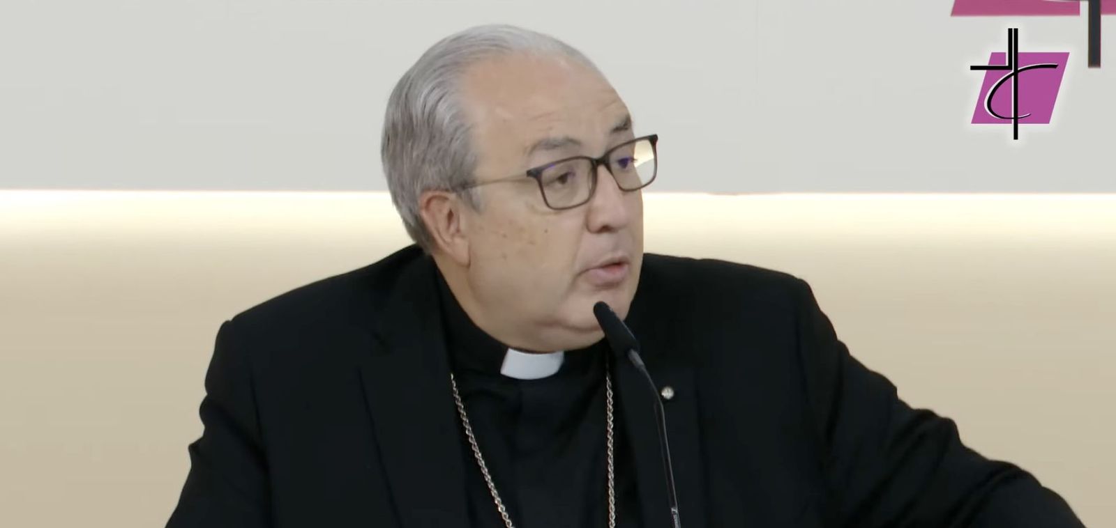 García Magán, durante la rueda de prensa