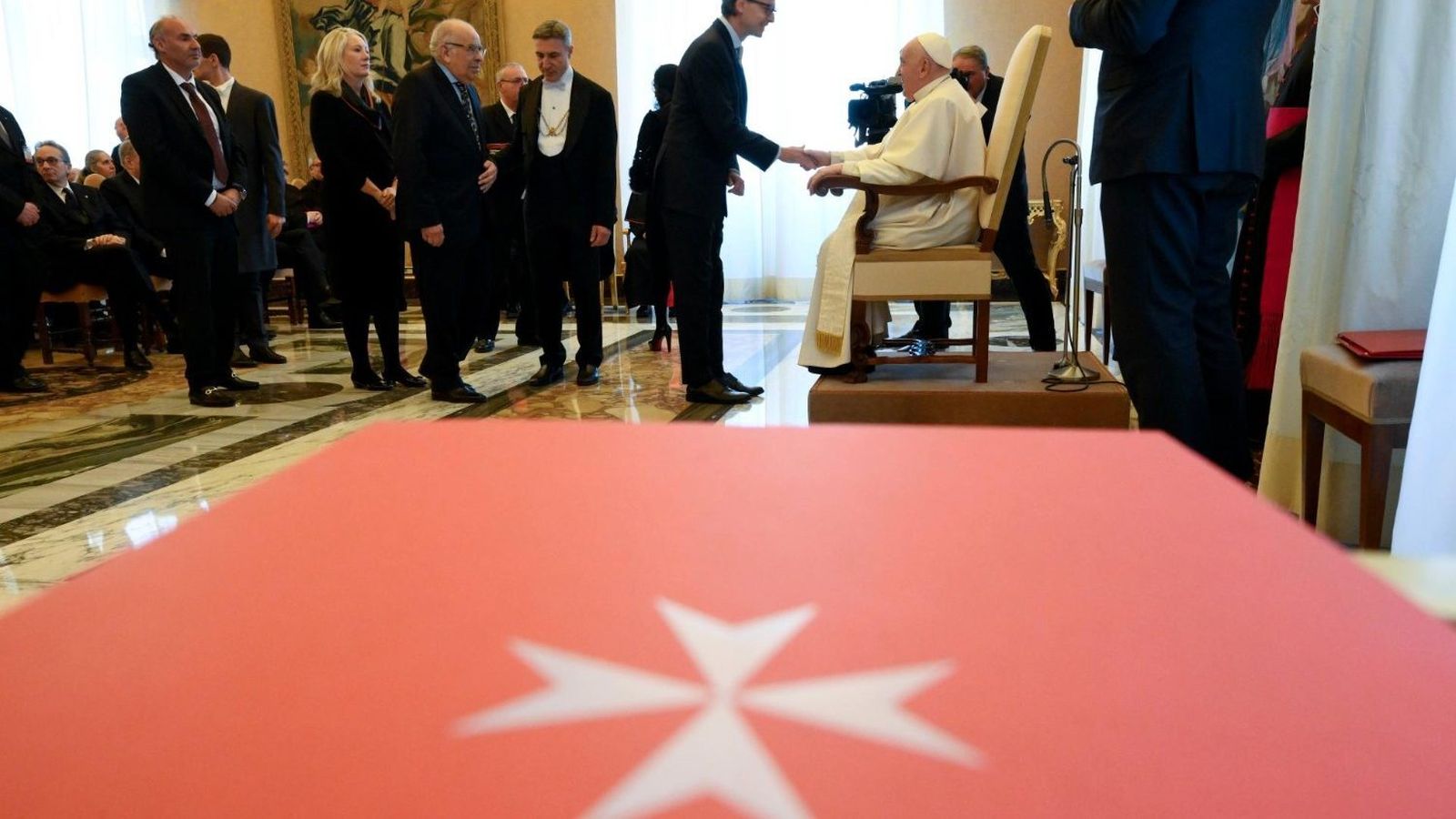El Papa, con participantes en la Conferencia de Embajadores de la Orden Militar de Malta