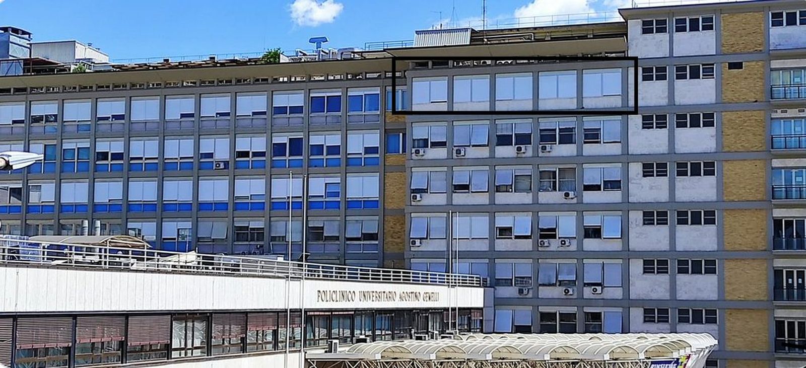 Habitaciones del Papa en el Gemelli