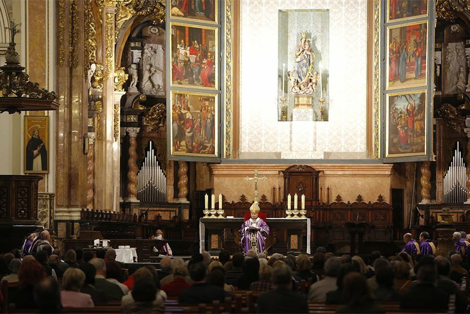 Cañizares, ayer, en la misa