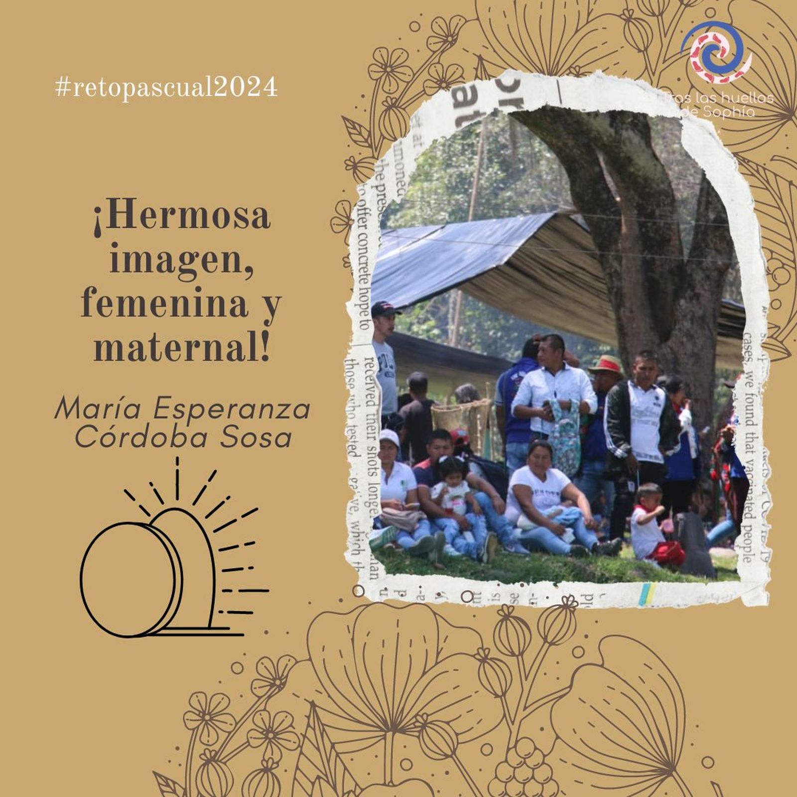 ¡Hermosa imagen, femenina y maternal!