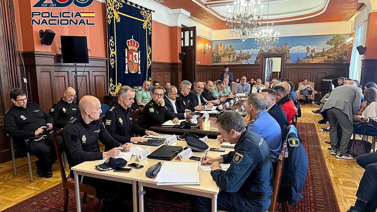 Policía Nacional. Reuniones de coordinación de seguridad.