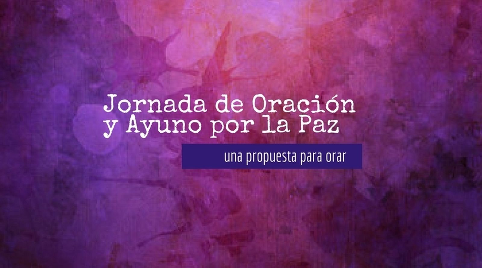 Un Ayuno por la Paz durante la Navidad