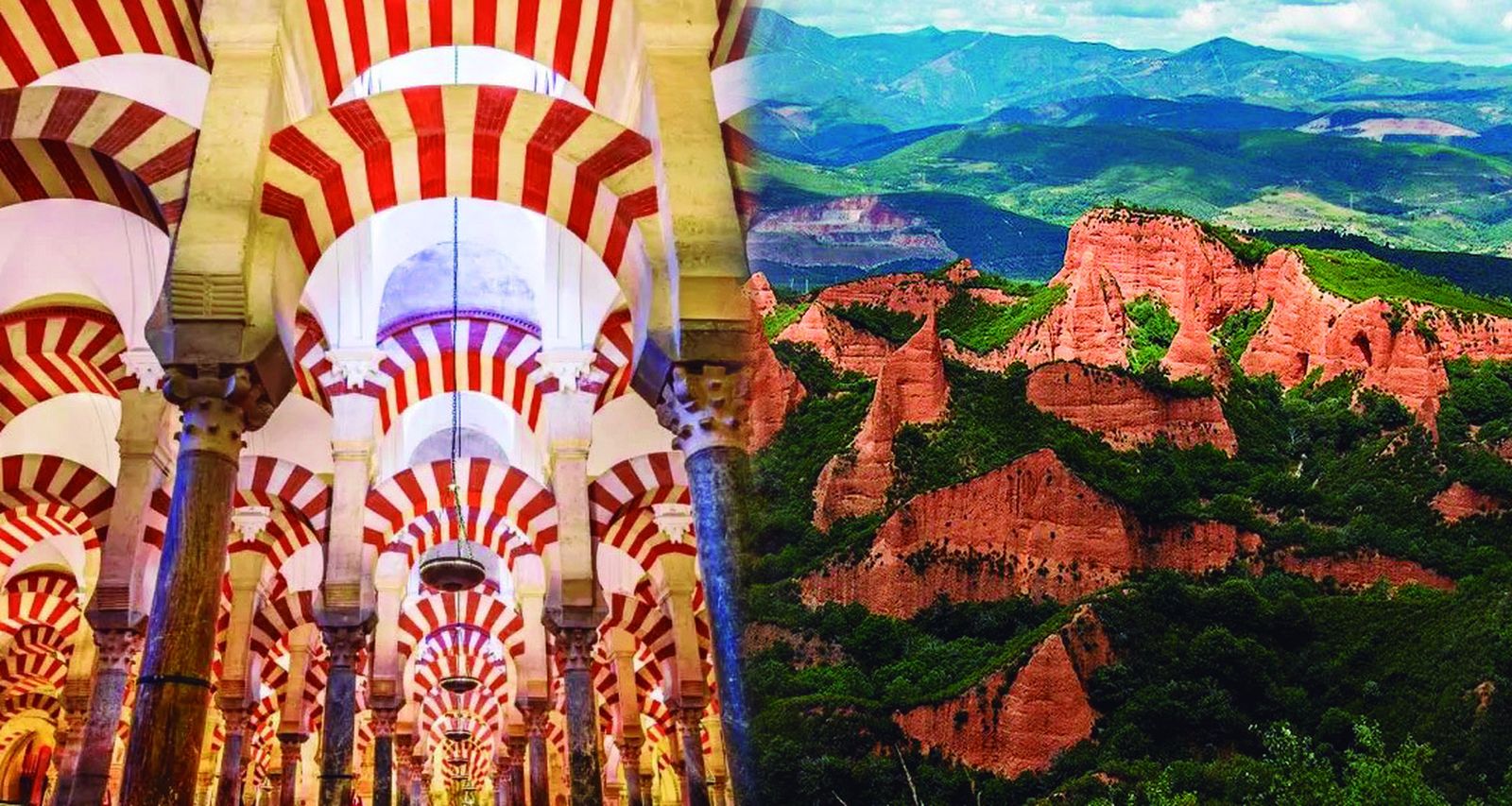 La Mezquita de Córdoba y las Médulas