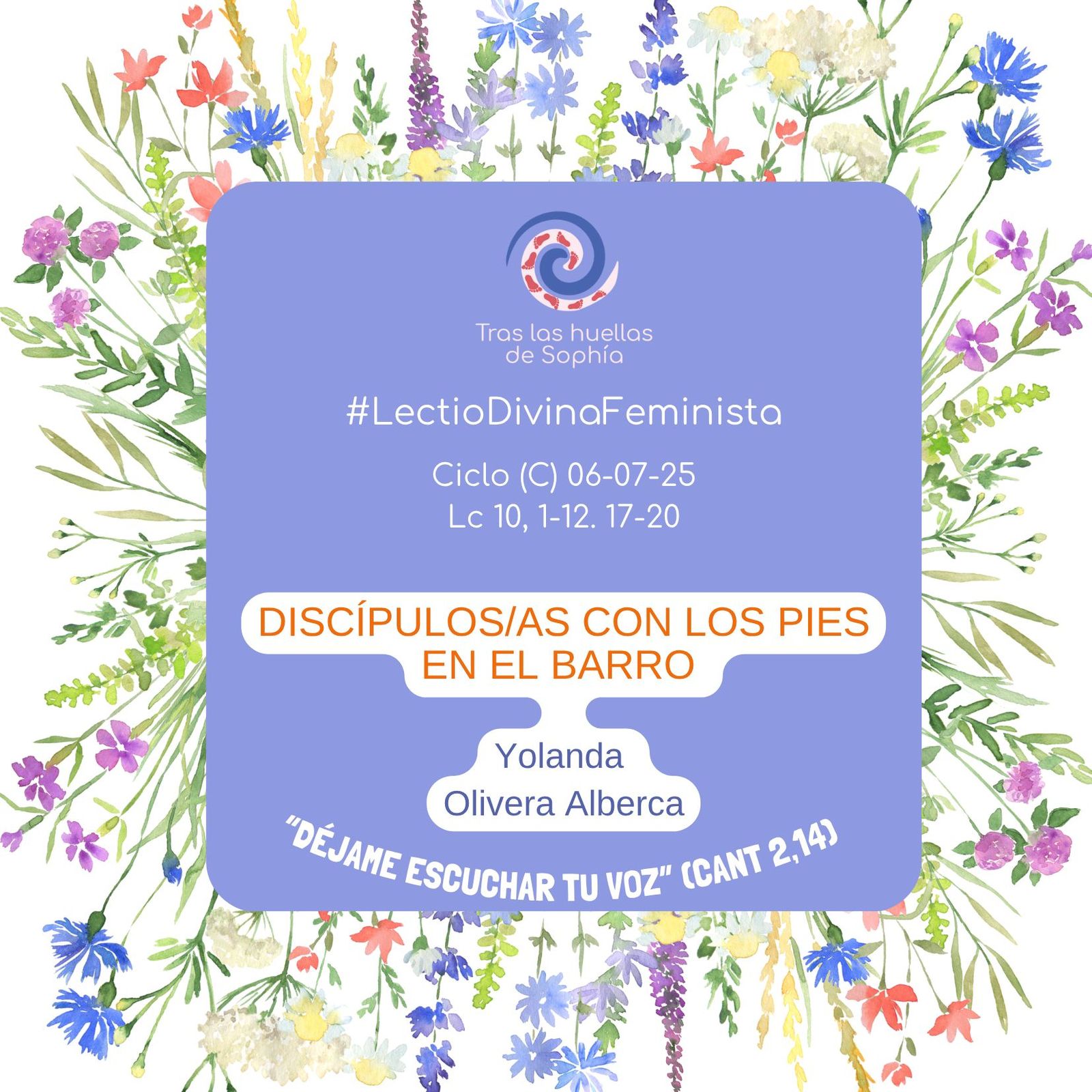 DISCÍPULOS/AS CON LOS PIES EN EL BARRO