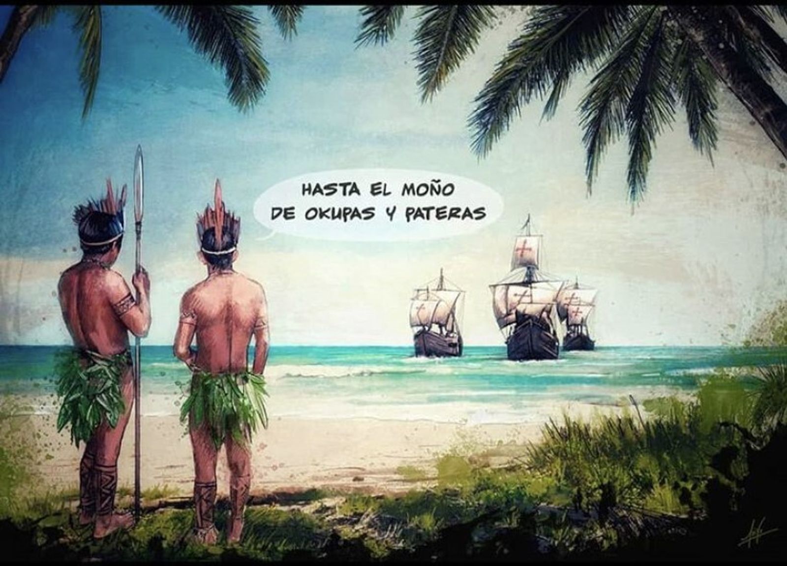 Primeros okupas, primeras pateras