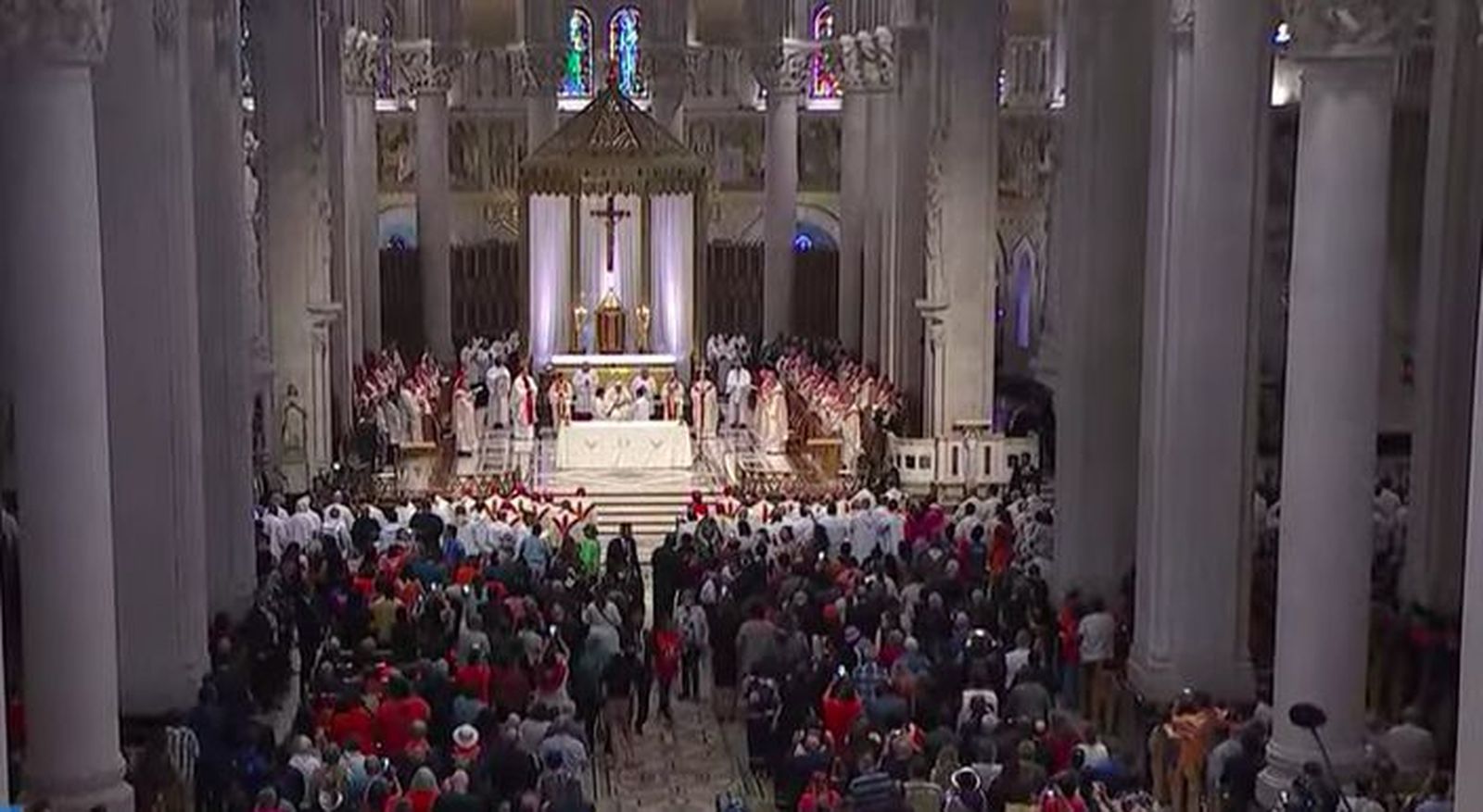 Celebración de la misa en Quebec