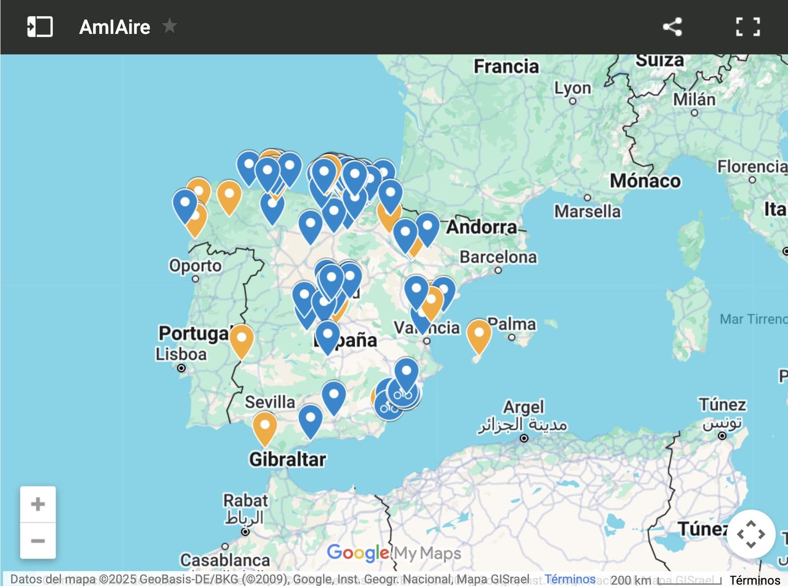 Mapa interactivo de contribuciones