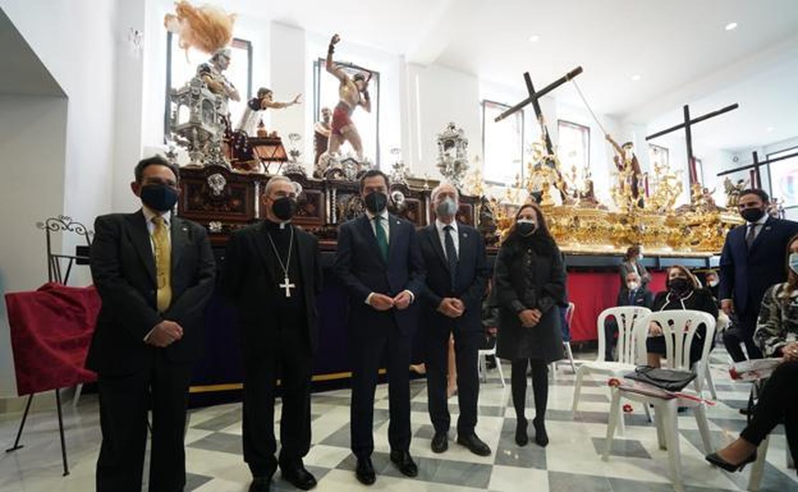 Romero Bonilla, con el obispo de Málaga