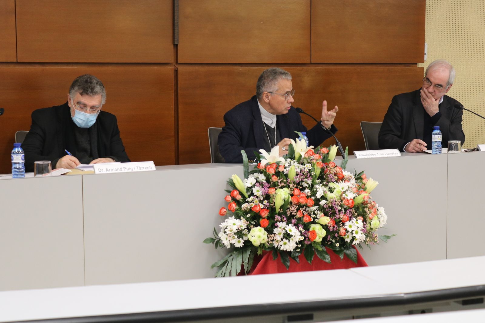 El arzobispo Joan Planellas, durante su intervención en el Congreso.