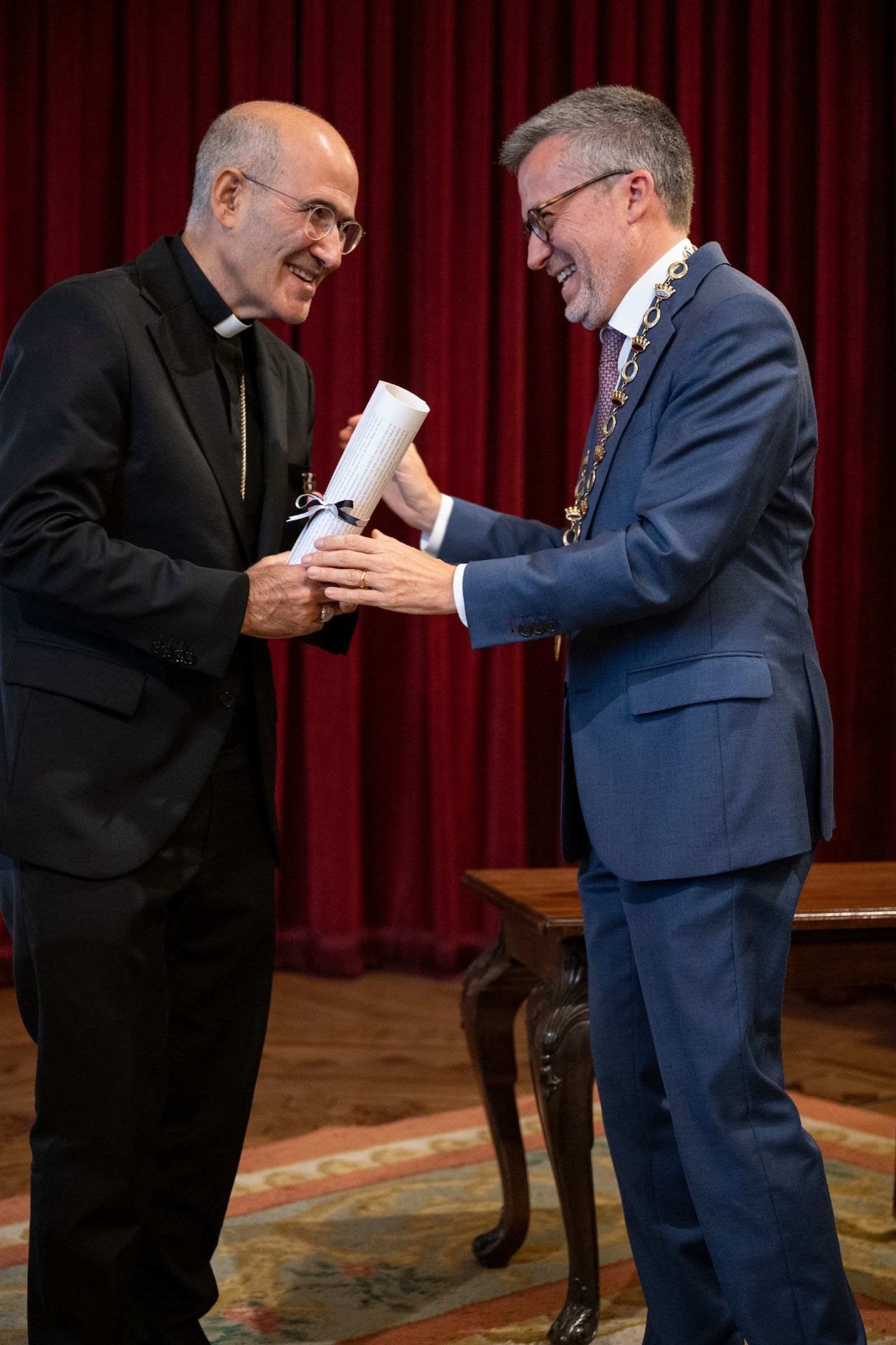 Entrega de la Medalla de Honor de la Ciudad al cardenal José Tolentino Mendonça