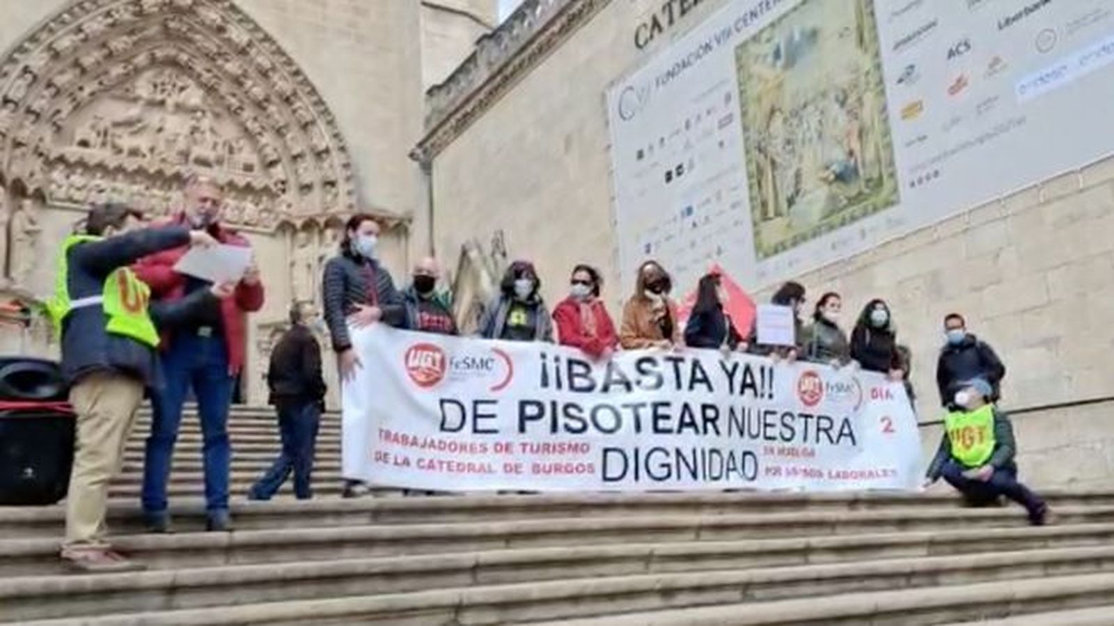 Trabajadores del área de turismo de la Catedral