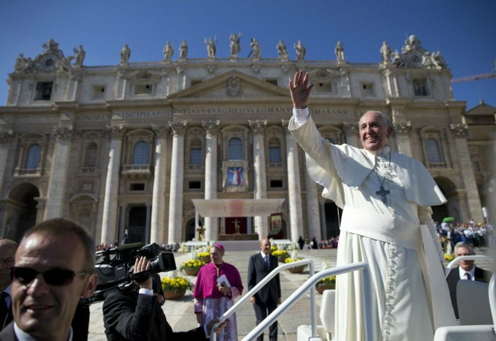 Francisco, durante la beatificación de Pablo VI